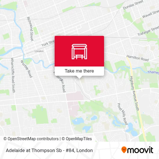 Adelaide at Thompson Sb - #84 map