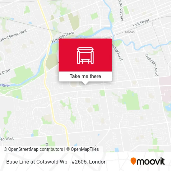 Base Line at Cotswold Wb - #2605 map