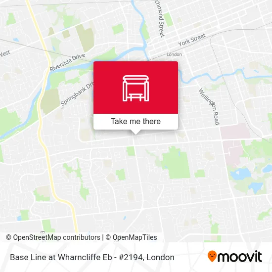 Base Line at Wharncliffe Eb - #2194 map