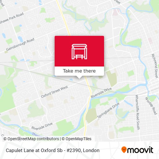 Capulet Lane at Oxford Sb - #2390 map