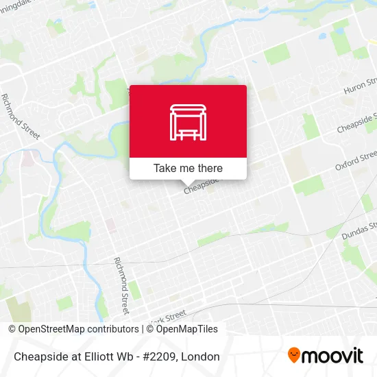 Cheapside at Elliott Wb - #2209 map