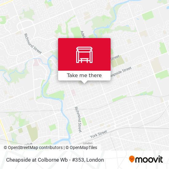 Cheapside at Colborne Wb - #353 map