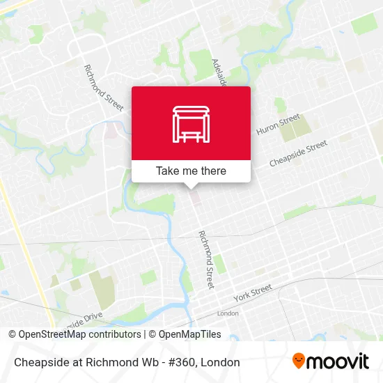Cheapside at Richmond Wb - #360 map