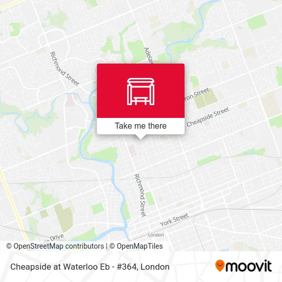 Cheapside at Waterloo Eb - #364 map