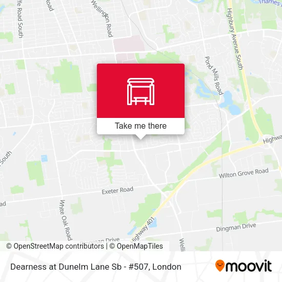 Dearness at Dunelm Lane Sb - #507 map