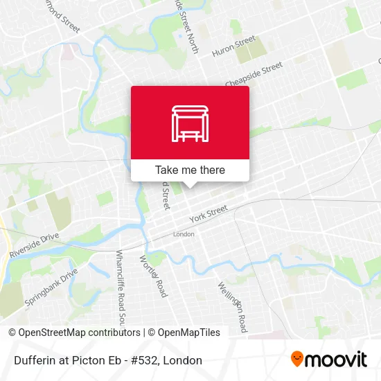 Dufferin at Picton Eb - #532 map