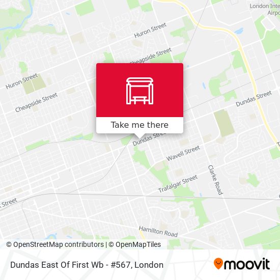 Dundas East Of First Wb - #567 map