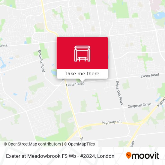 Exeter at Meadowbrook FS Wb - #2824 map