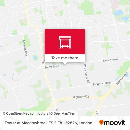 Exeter at Meadowbrook FS 2 Eb - #2826 map