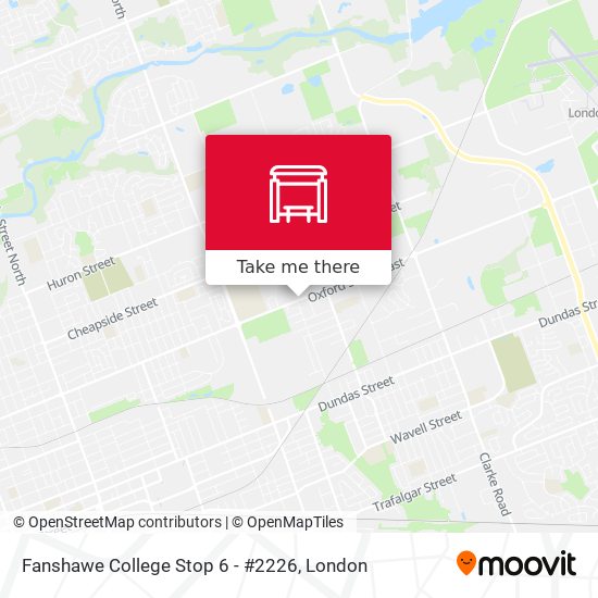 Fanshawe College Stop 6 - #2226 map
