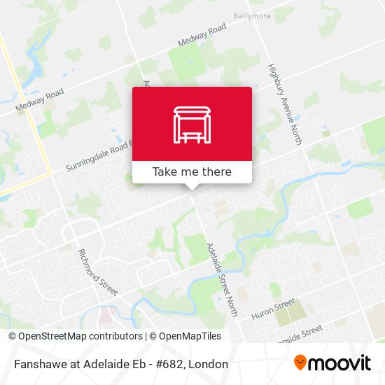 Fanshawe at Adelaide Eb - #682 map
