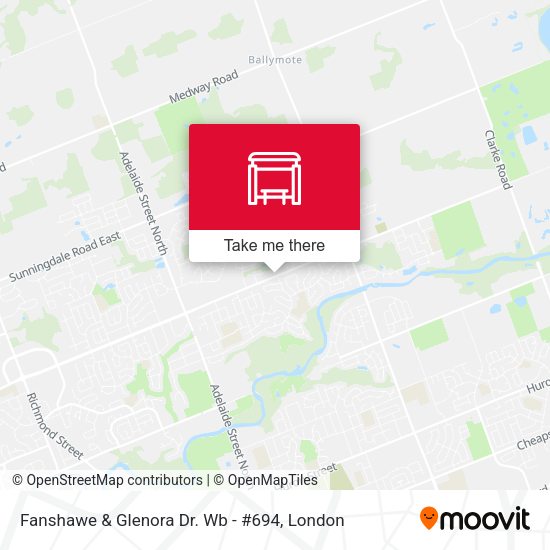 Fanshawe & Glenora Dr. Wb - #694 map