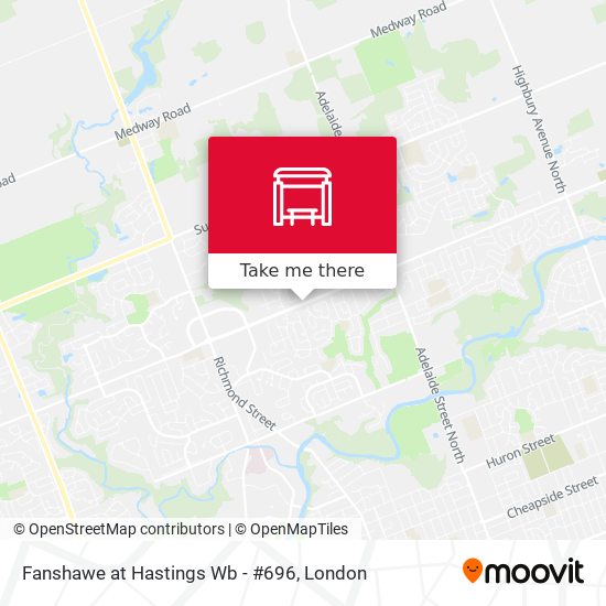 Fanshawe at Hastings Wb - #696 map