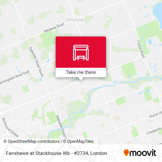 Fanshawe at Stackhouse Wb - #2734 map