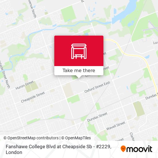 Fanshawe College Blvd at Cheapside Sb - #2229 plan