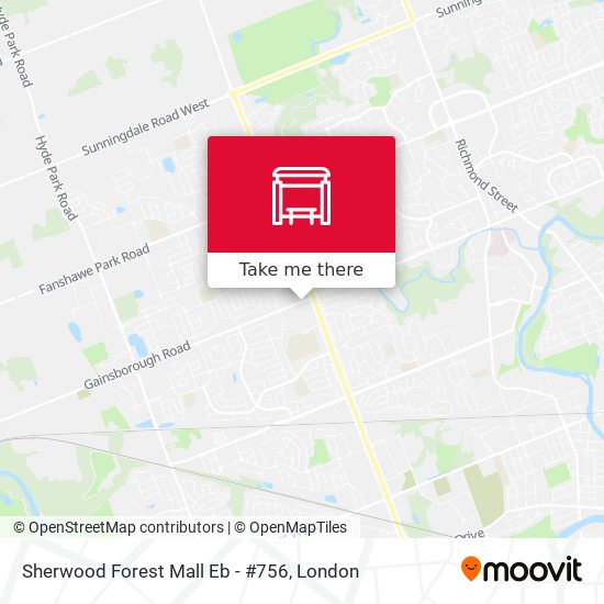 Sherwood Forest Mall Eb - #756 map