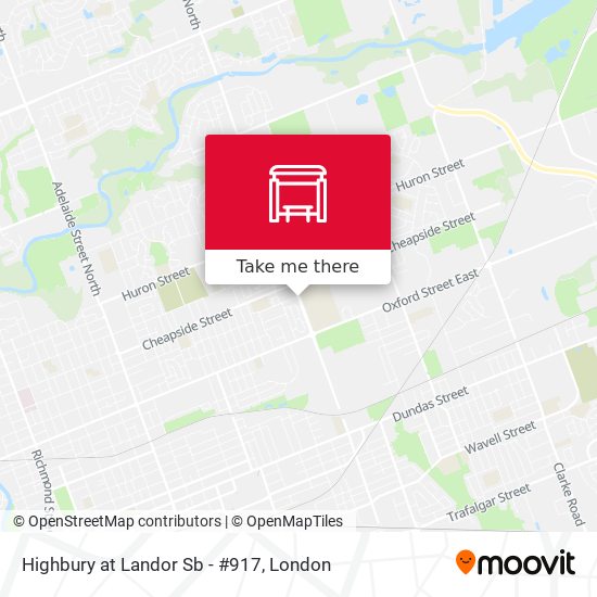 Highbury at Landor Sb - #917 map