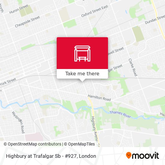 Highbury at Trafalgar Sb - #927 map