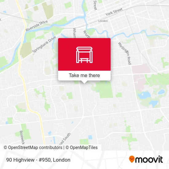 90 Highview - #950 map