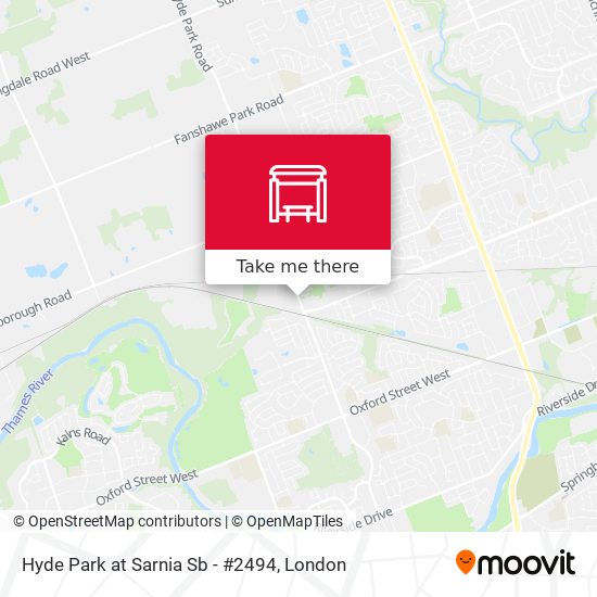 Hyde Park at Sarnia Sb - #2494 map