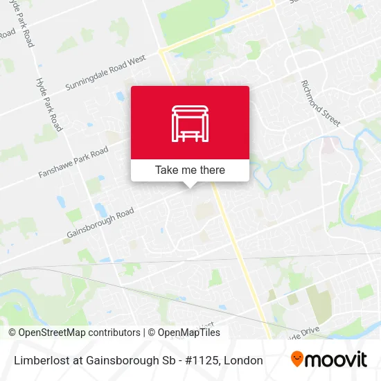 Limberlost at Gainsborough Sb - #1125 map
