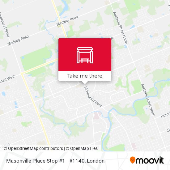 Masonville Place Stop #1 - #1140 map