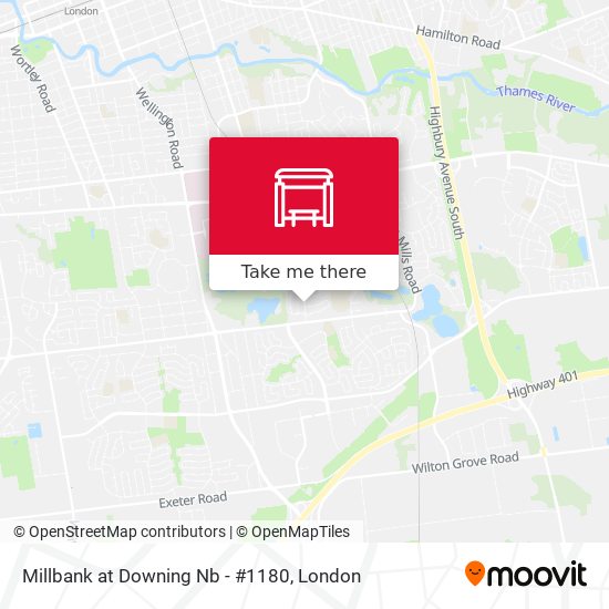 Millbank at Downing Nb - #1180 map