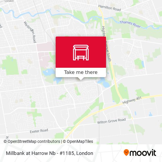 Millbank at Harrow  Nb - #1185 map