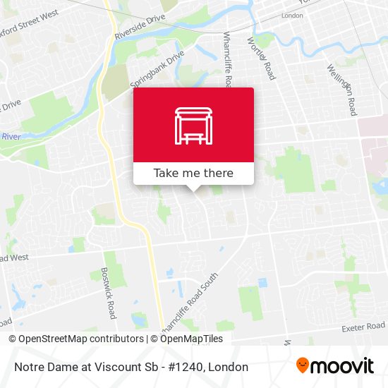 Notre Dame at Viscount Sb - #1240 map