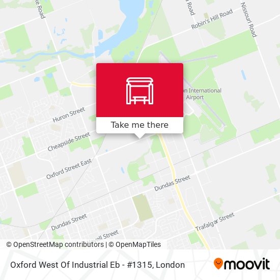 Oxford West Of Industrial Eb - #1315 map