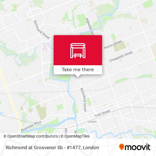 Richmond at Grosvenor Sb - #1477 map