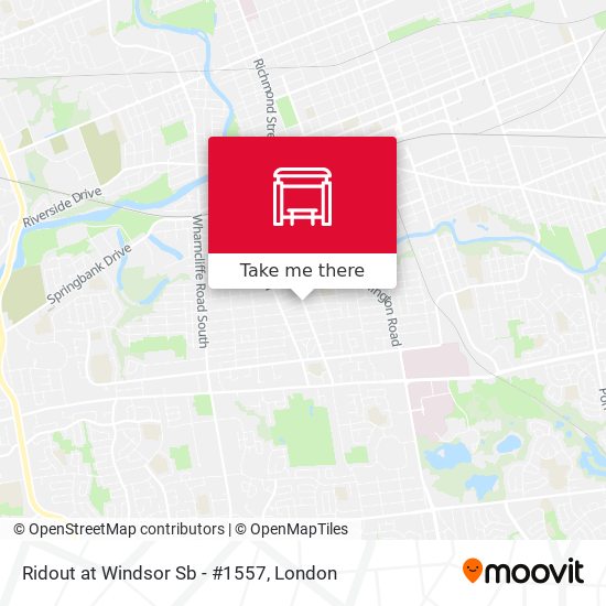 Ridout at Windsor Sb - #1557 map