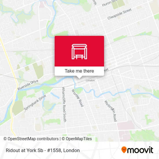 Ridout at York Sb - #1558 map