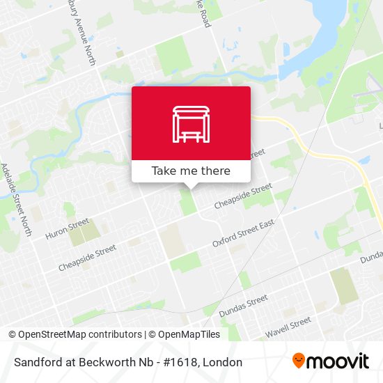 Sandford at Beckworth Nb - #1618 map
