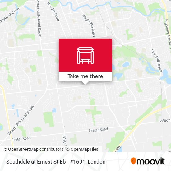 Southdale at Ernest St Eb - #1691 map