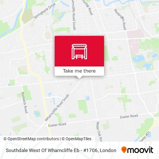 Southdale West Of Wharncliffe  Eb - #1706 map