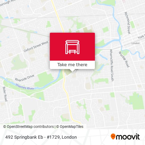 492 Springbank Eb - #1729 map