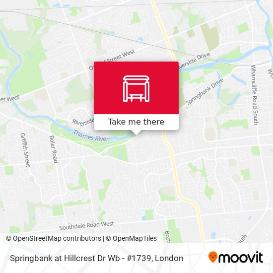 Springbank at Hillcrest Dr Wb - #1739 map