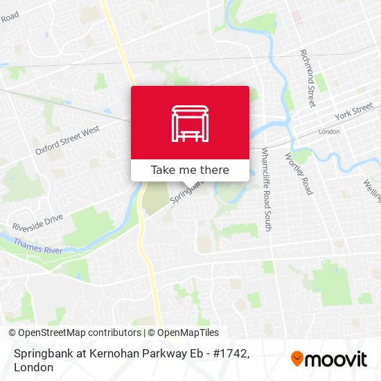 Springbank at Kernohan Parkway Eb - #1742 map