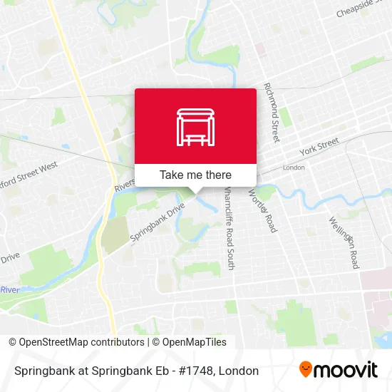 Springbank at Springbank Eb - #1748 map
