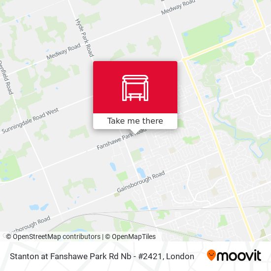 Stanton at Fanshawe Park Rd Nb - #2421 map