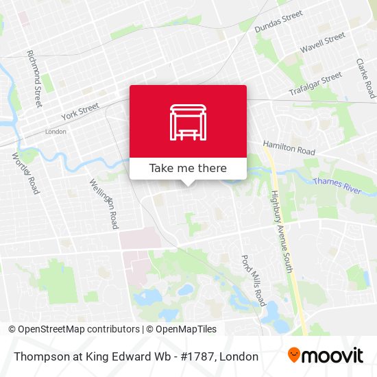 Thompson at King Edward  Wb - #1787 map