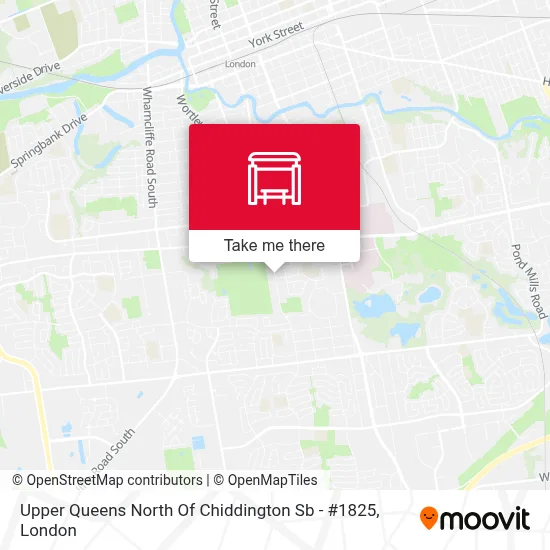 Upper Queens North Of Chiddington Sb - #1825 map