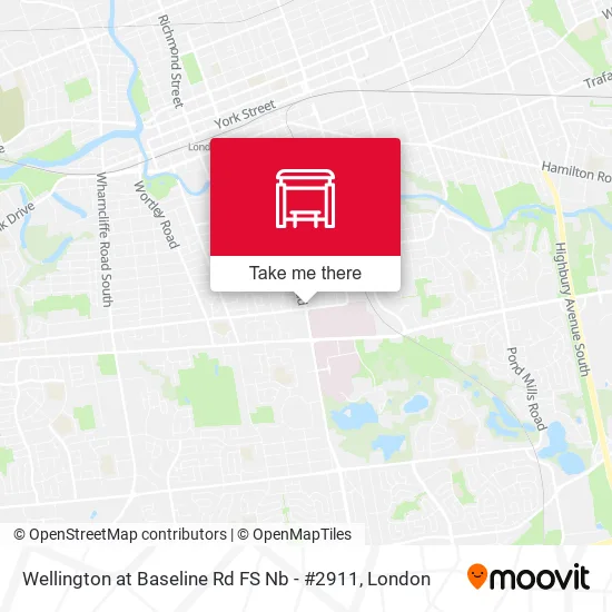Wellington at Baseline Rd FS Nb - #2911 map