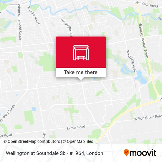 Wellington at Southdale Sb - #1964 map