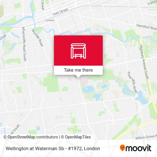 Wellington at Waterman Sb - #1972 map