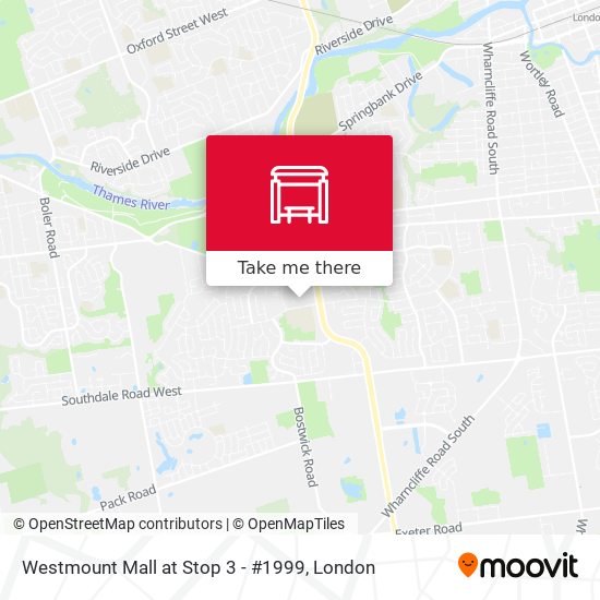 Westmount Mall at Stop 3 - #1999 map