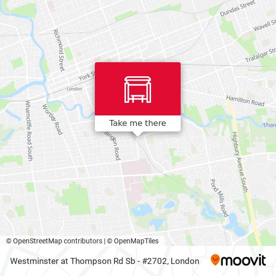 Westminster at Thompson Rd Sb - #2702 map