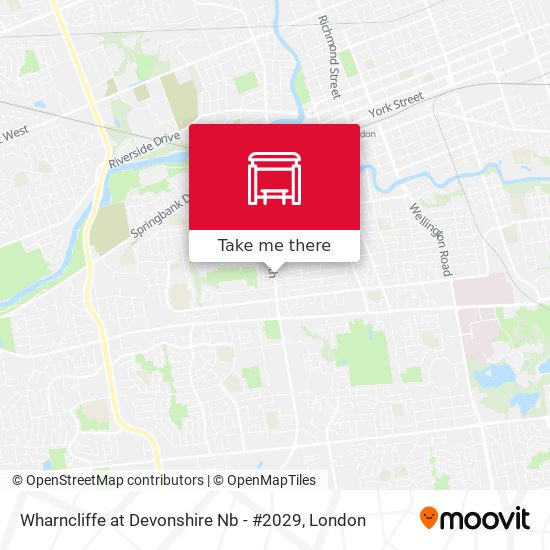 Wharncliffe at Devonshire  Nb - #2029 map