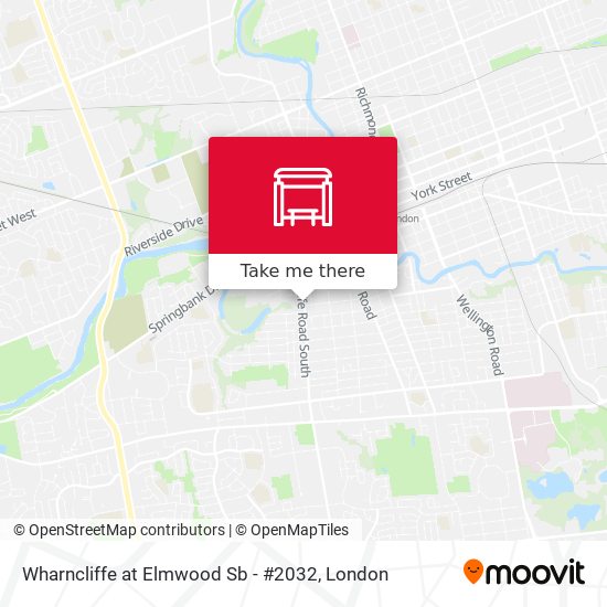 Wharncliffe at Elmwood Sb - #2032 map